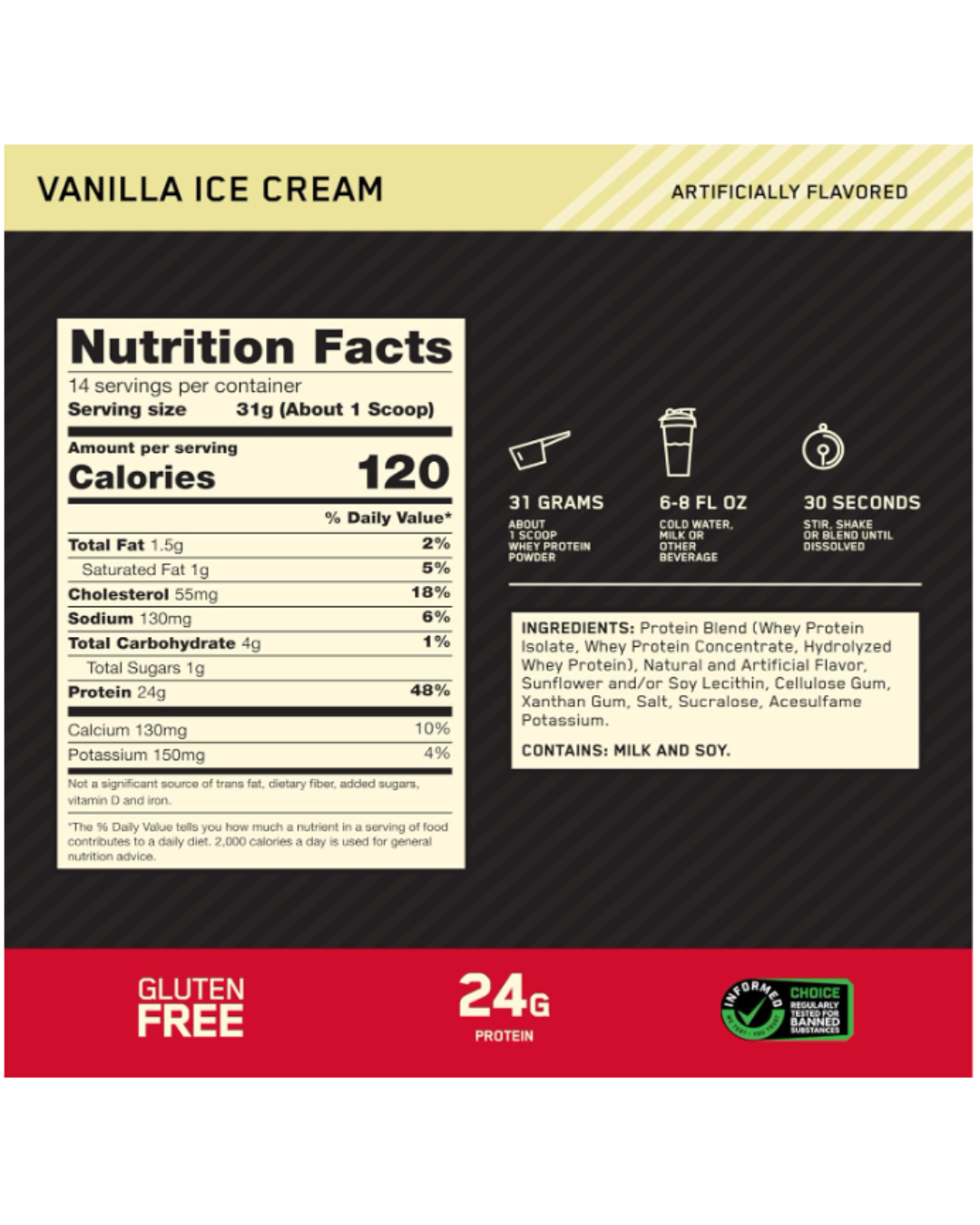 100% Whey Protein ON Gold Standard