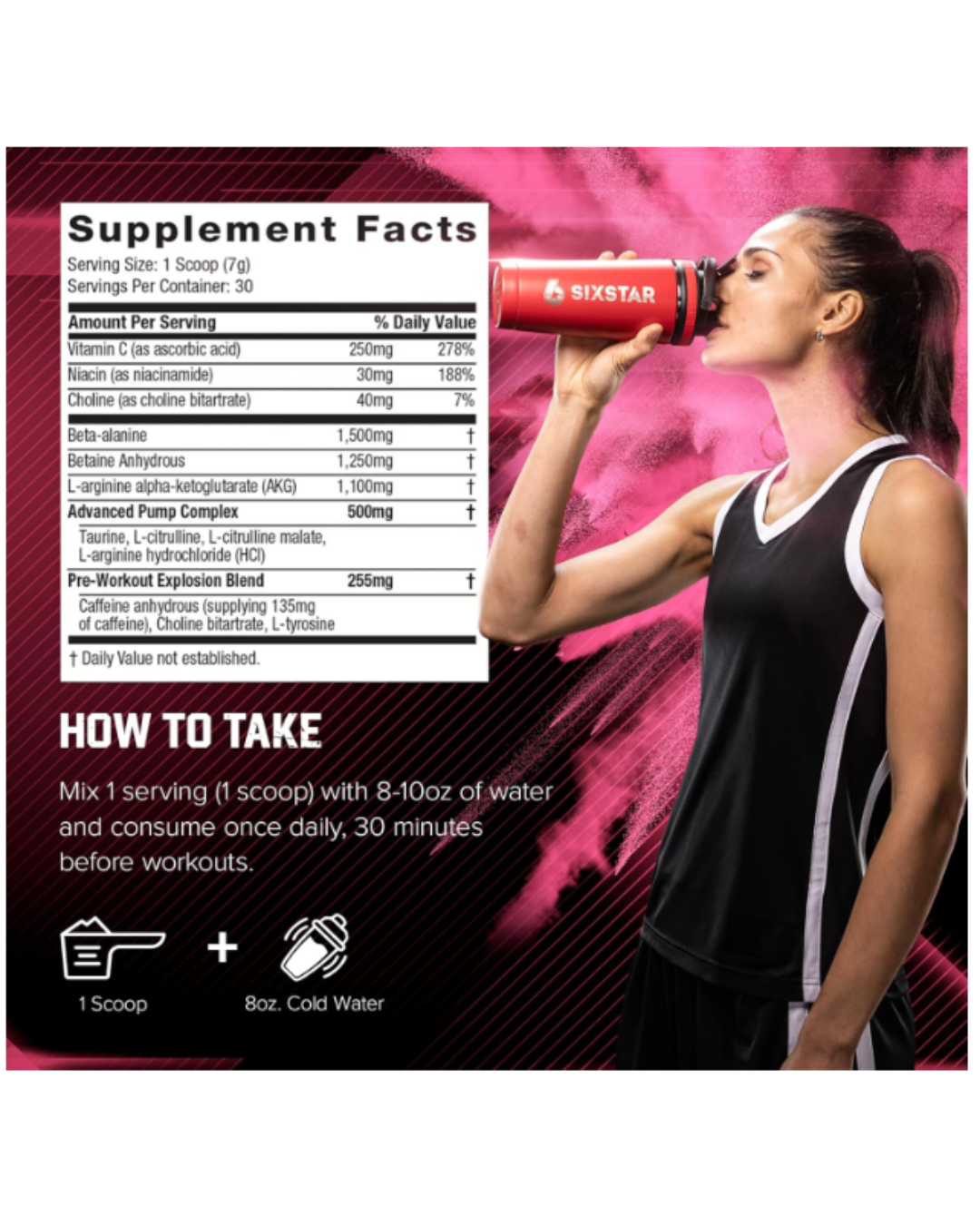 Pre-Workout SIXSTAR Pink Lemonade
