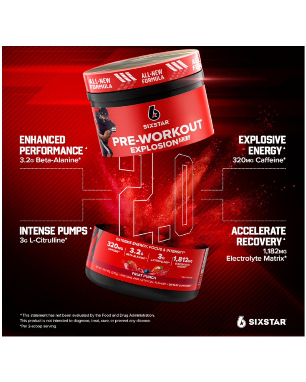 Pre-Workout SIXSTAR Fruit Punch