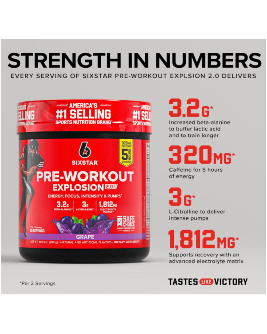 Pre-Workout SIXSTAR Grape