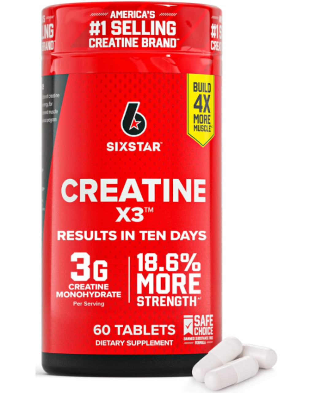 Creatina 3G SIXSTAR Caps.