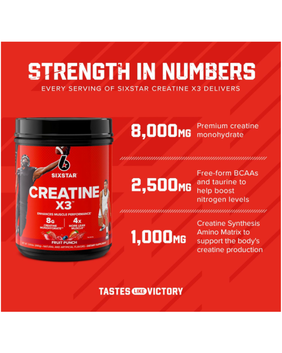 Creatina 8G SIXSTAR (30 Serv)