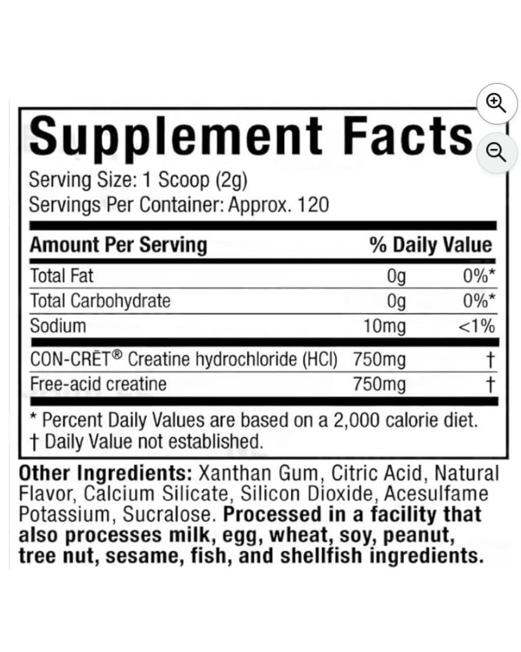 Creatina MuscleTech  HCl (120 Serv)
