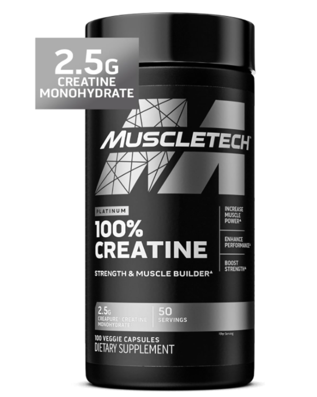 Creatina Monohidratada 2.5G MuscleTech  Capsulas
