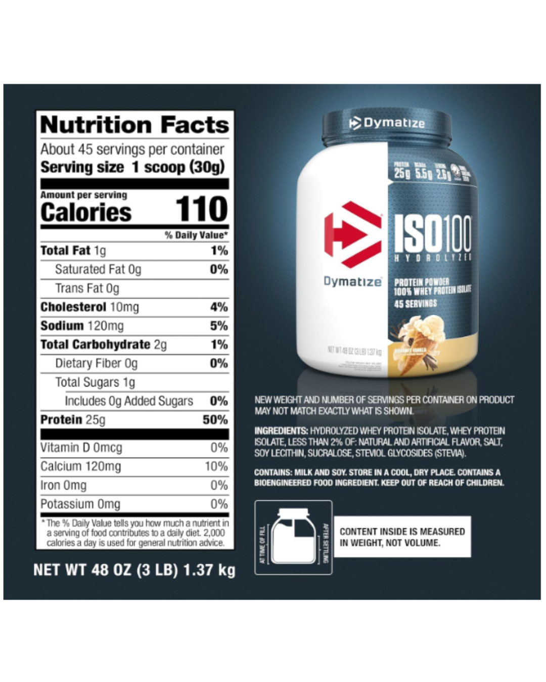 ISO100 Hydrolyzed Dymatize